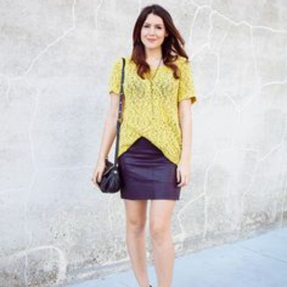 Free People vegan leather mini skirt sz8 - Picture 15 of 15